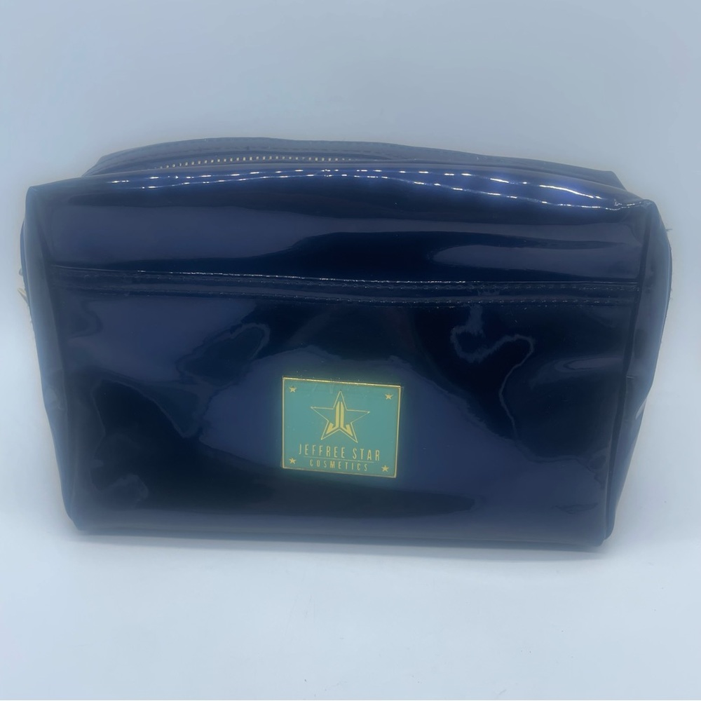 Jeffree Star Cosmetics Makeup Bag Reflective Dark Blue Glossy